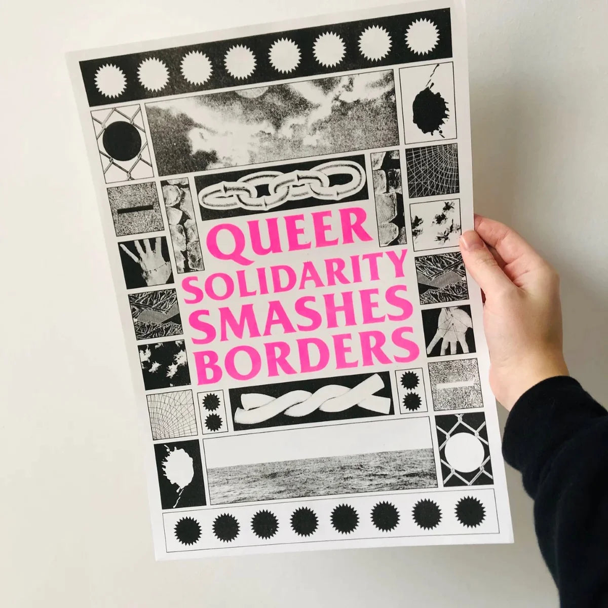 QUEER SOLIDARITY RISO PRINT A3 by Black Lodge Press